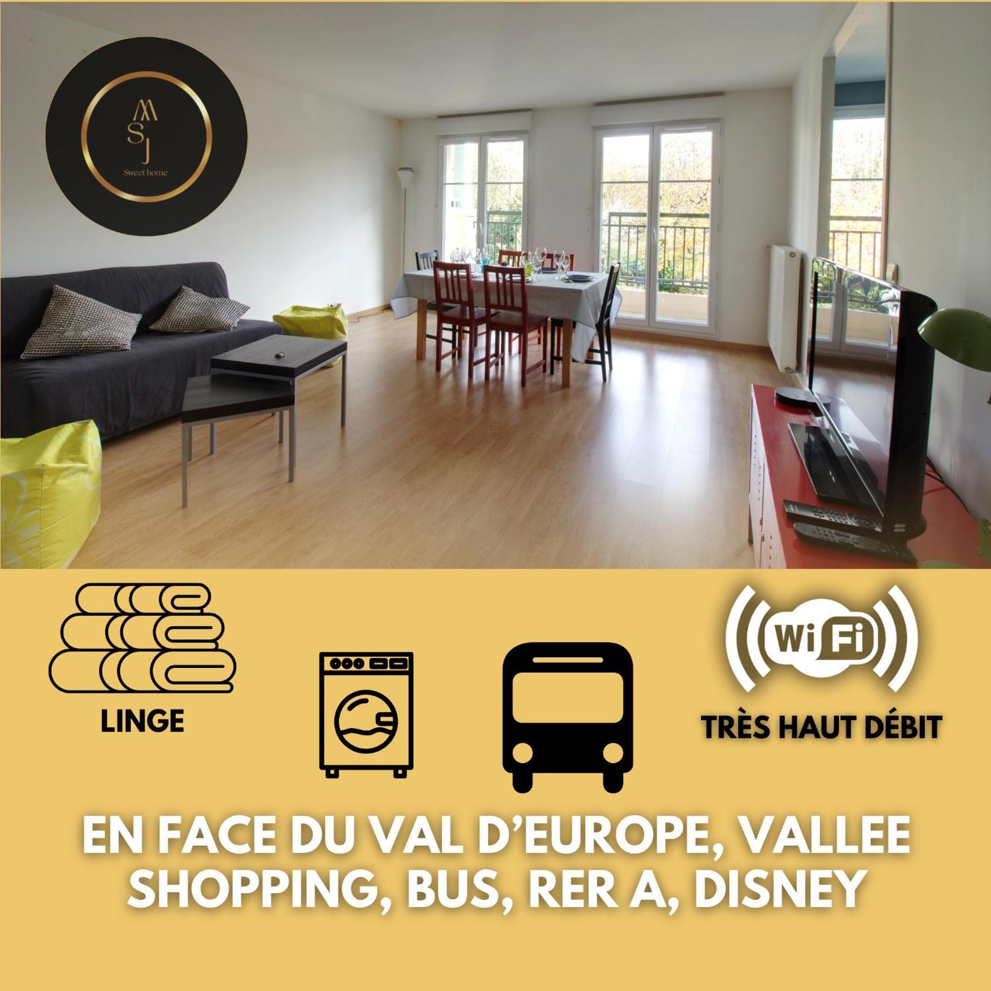Cosy Appartement - Val D'Europe - Vallee Shopping - Disney Serris Bagian luar foto